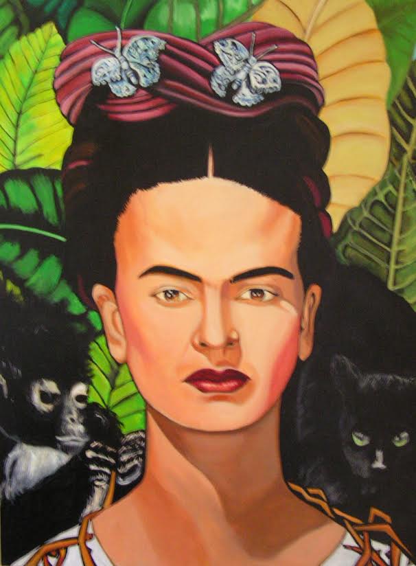 Frida In My Eyes 36 in. x 48 in. Acrylic on Canvas