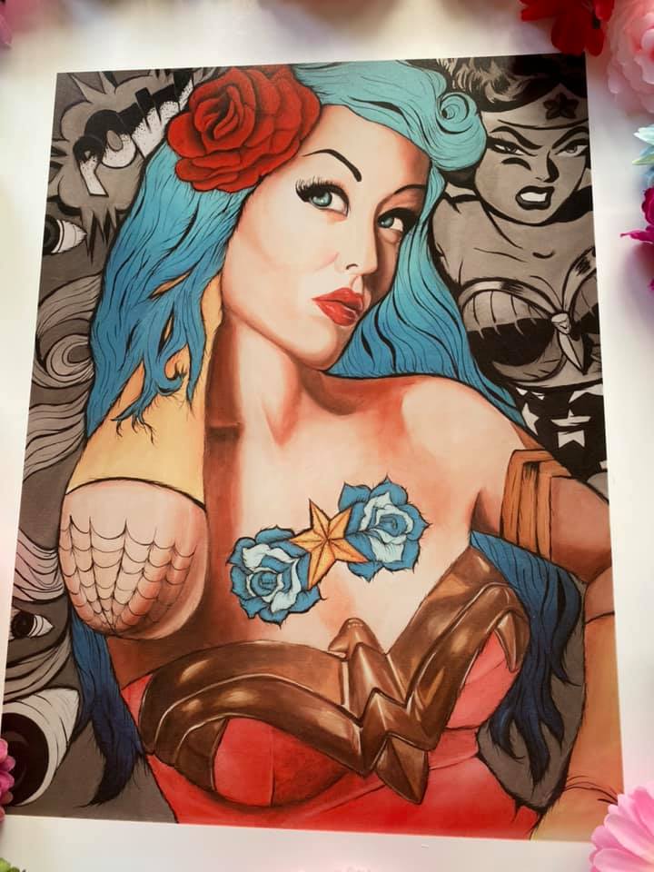 The Amazing Wonder Woman print