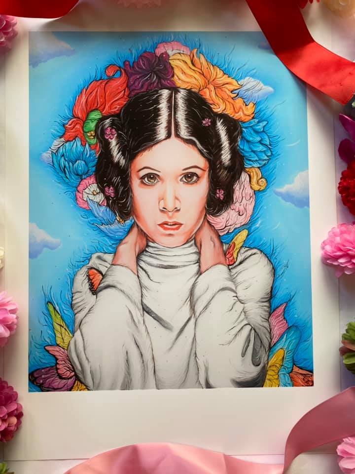 Flowers For Princess Leia print