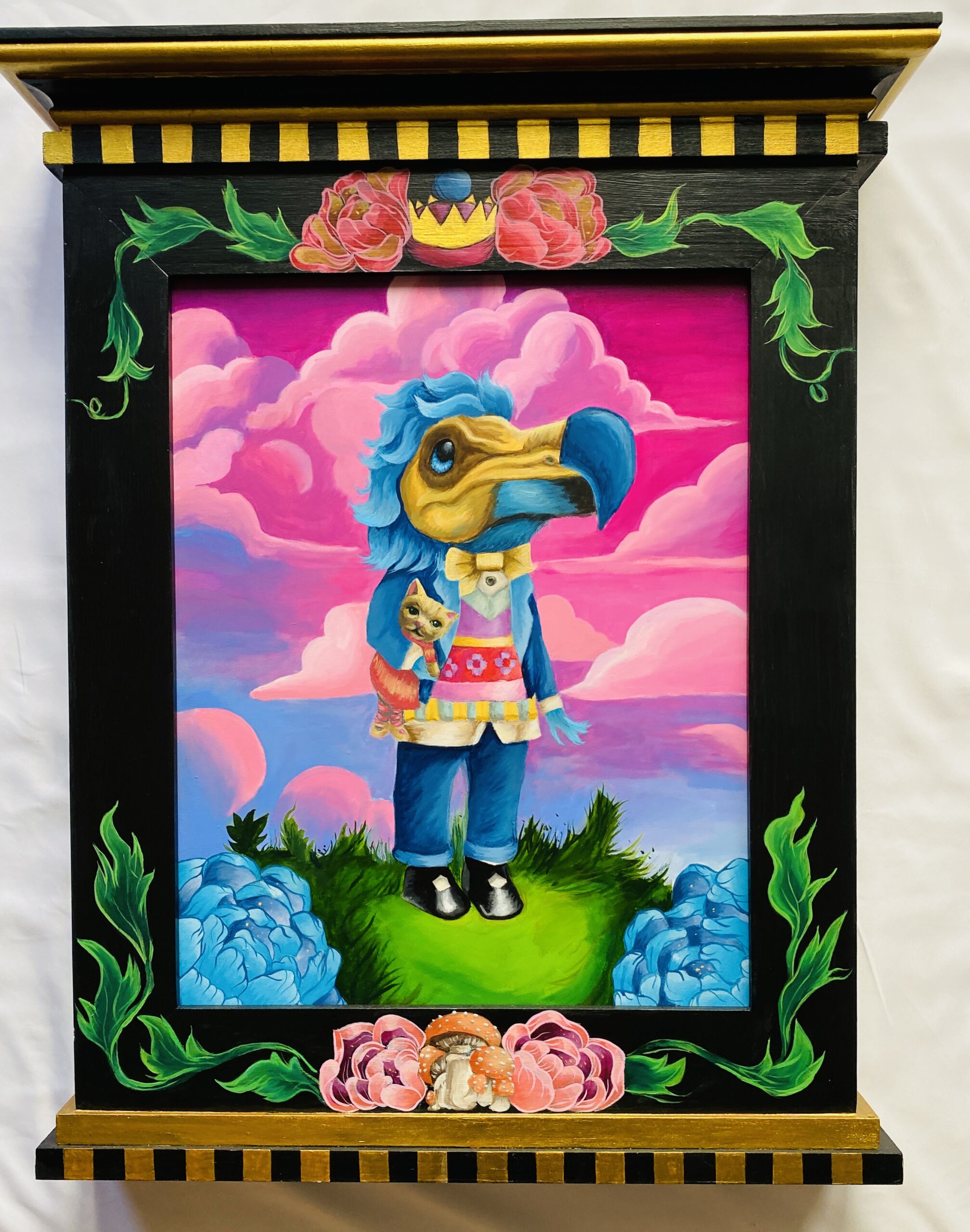 Mr. Dodo26.5 in. x 21 in.Acrylic on Wood Panel in a Taberlnacle Frame